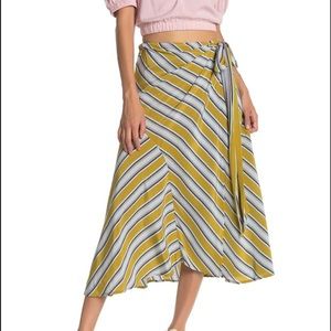 NWT striped wrap skirt.